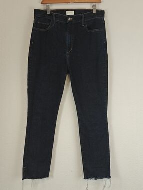 Favorite Daughter Valentina Super High Rise Cigarette Jeans Jasper Frayed Sz 31